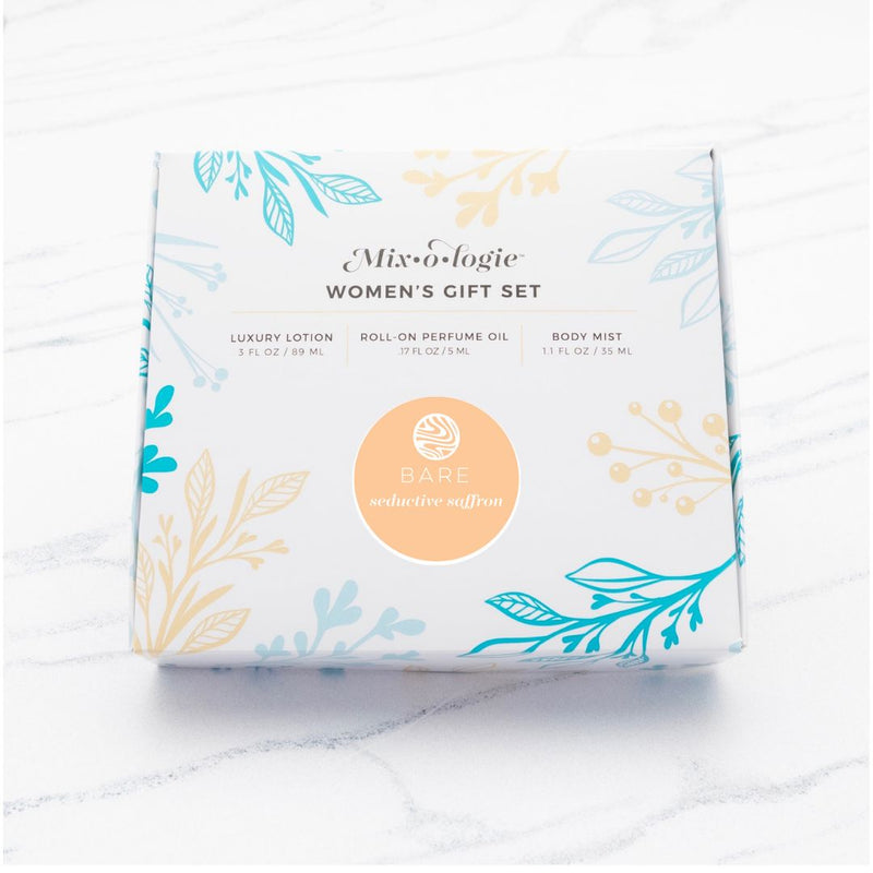 Bare (Seductive Saffron) | Gift Set Trio Box Grooming Gift Set MIXOLOGIE 