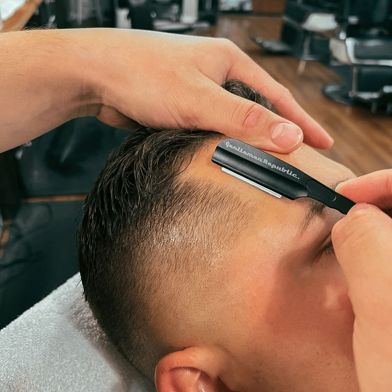 Matte Black Straight Razor Holder Straight Razor Gentlemen Republic 