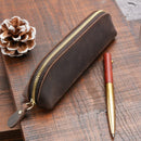 The Paavo Leather Pen Case | Leather Makeup Pouch STEEL HORSE LEATHER 
