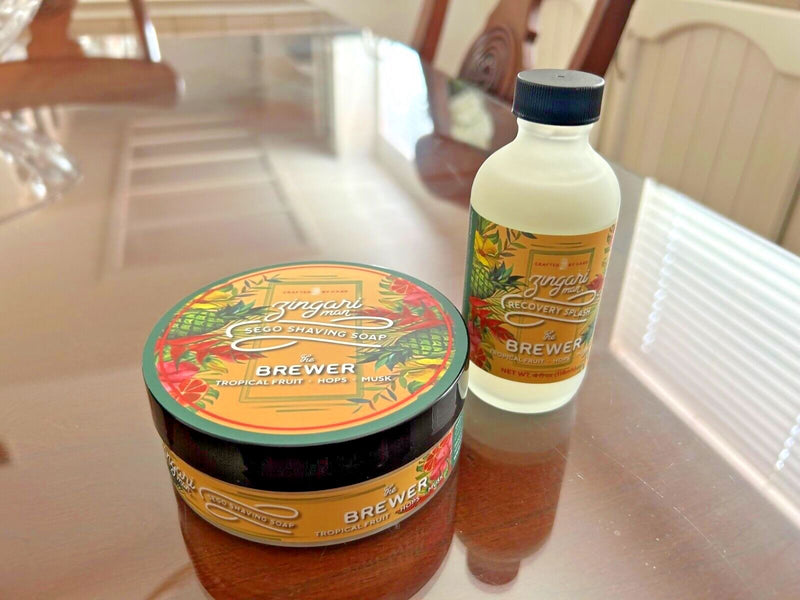 Zingari Man The Brewer Shaving Soap and Recovery Set New and Unused
