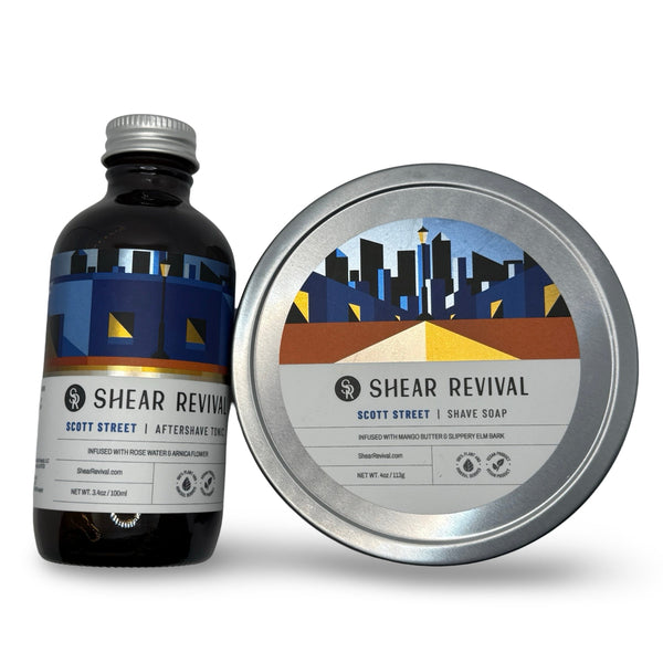 Scott Street (Bay & Lime) Shaving Soap and Splash - by Shear Revival (Pre-Owned) Shaving Soap Murphy & McNeil Pre-Owned Shaving 