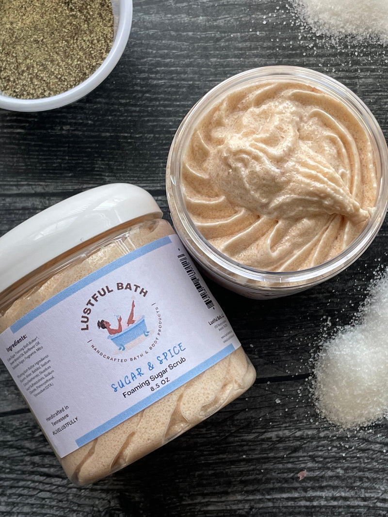 FOAMING SUGAR SCRUB Bath & Body Lustful Bath, LLC *FALL COLLECTION* - Sugar and Spice 