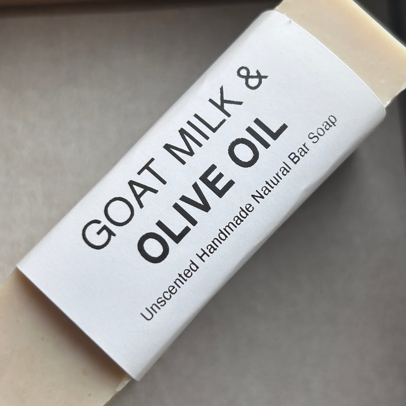 Goat Milk & Olive Oil Bar Soap, Unscented Bath Soap Soaplandia Soap Store 