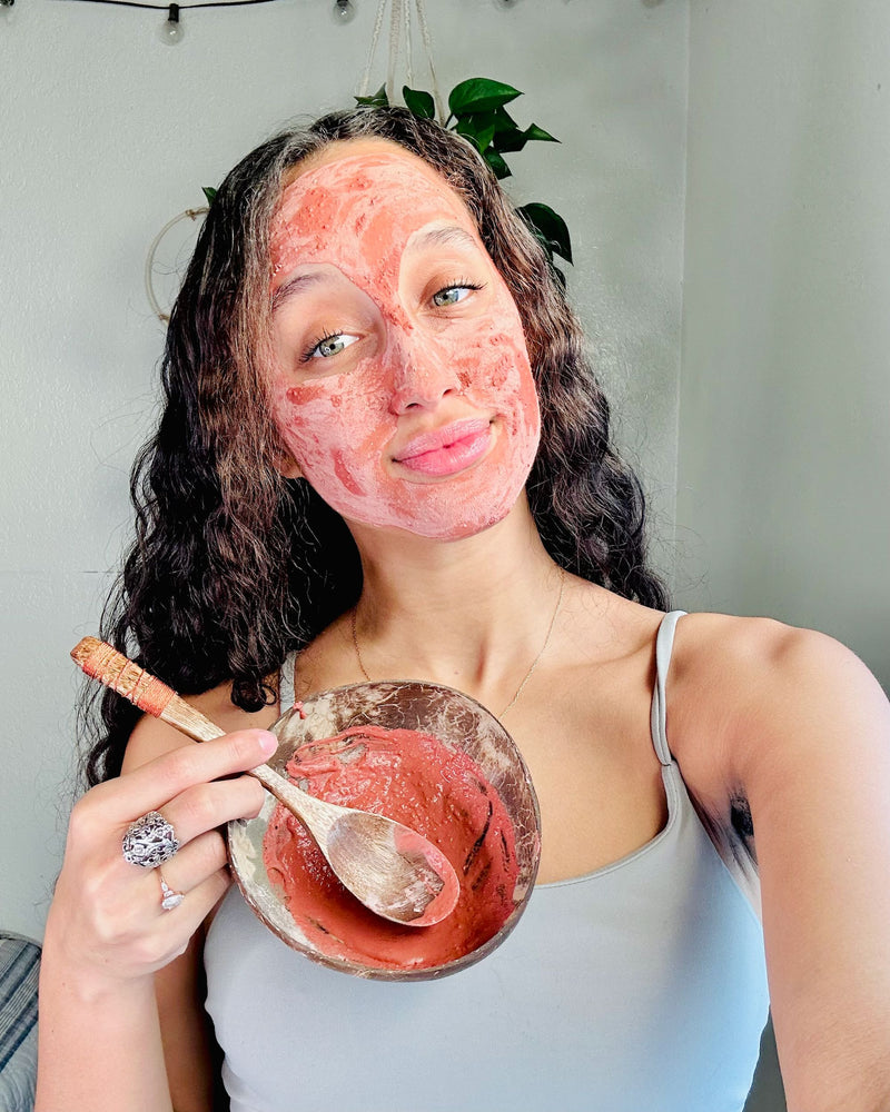 Rose Clay Face Mask Love of Earth Co. 