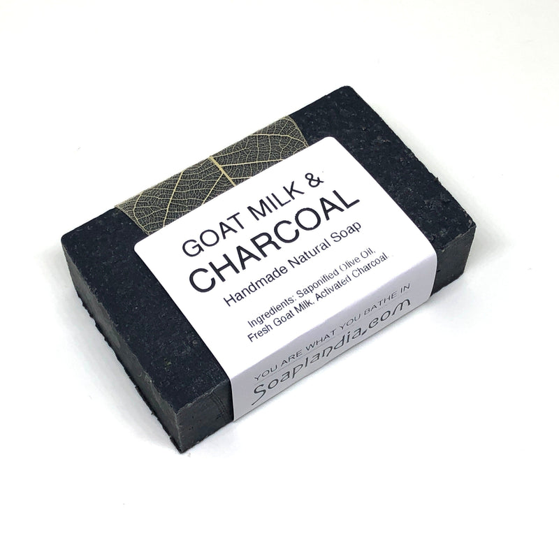 Goat Milk & Charcoal Goodness Soap, Unscented Bath Soap Soaplandia Soap Store 