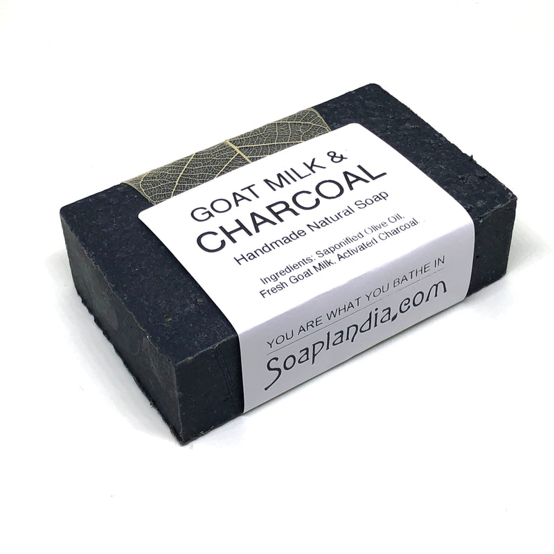 Goat Milk & Charcoal Goodness Soap, Unscented Bath Soap Soaplandia Soap Store 