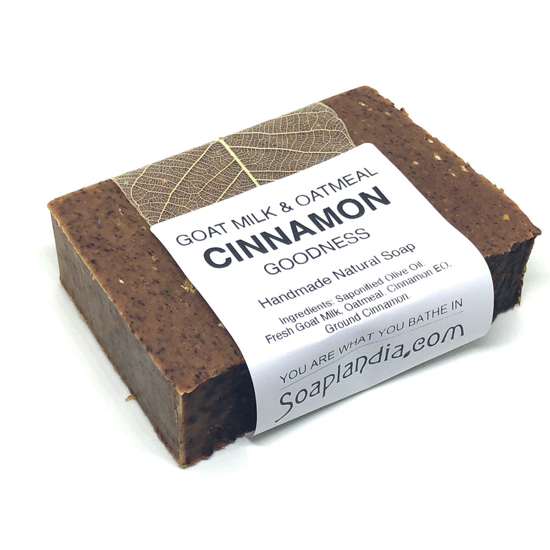 Goat Milk & Oatmeal Cinnamon Goodness Soap Bath Soap Soaplandia Soap Store 