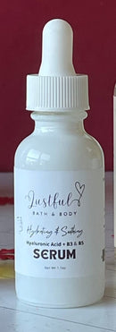 FACE SERUM - HYALURONIC ACID + B3 & B5 is Aftershave Lustful Bath, LLC 