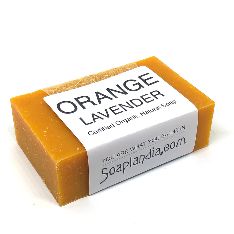 Orange Lavender Bar Soap, Organic Bath Soap Soaplandia Soap Store 