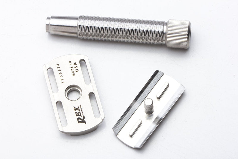 Sentry Slant Stainless Steel DE Safety Razor - Rex Supply Co. Safety Razor Murphy and McNeil Store 