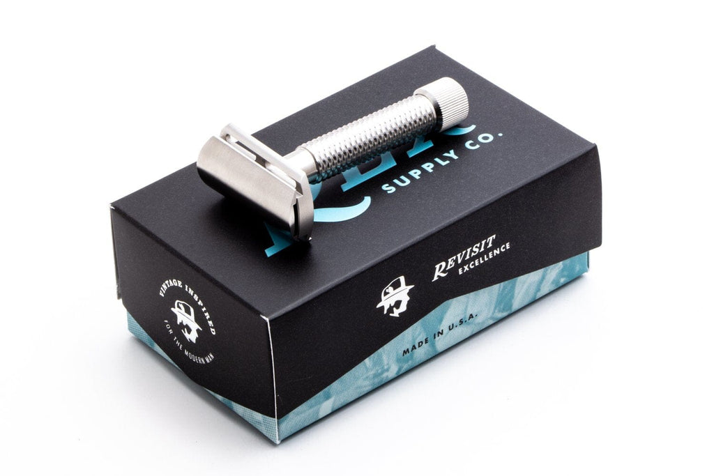 Sfx Razor Sentry Slant Stainless Steel DE Safety Razor (Choose Style) - Rex Supp