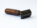 Walnut Wood Hand Crafted Shave Set with Gunmetal Safety Razor Shaving Kit CreationsByWill 