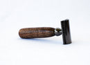 Walnut Wood Hand Crafted Shave Set with Gunmetal Safety Razor Shaving Kit CreationsByWill 