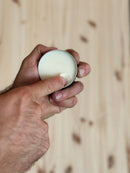 Daily Grind Tipsy Santa Beard Balm with vanilla, bourbon, and candy cane fragrance