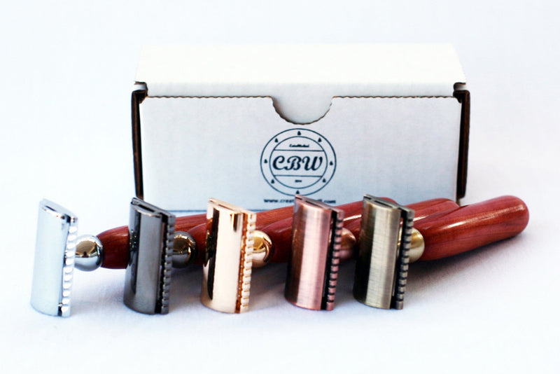 Red Cedar Wood Double Edge Razor Safety Razor CreationsByWill 