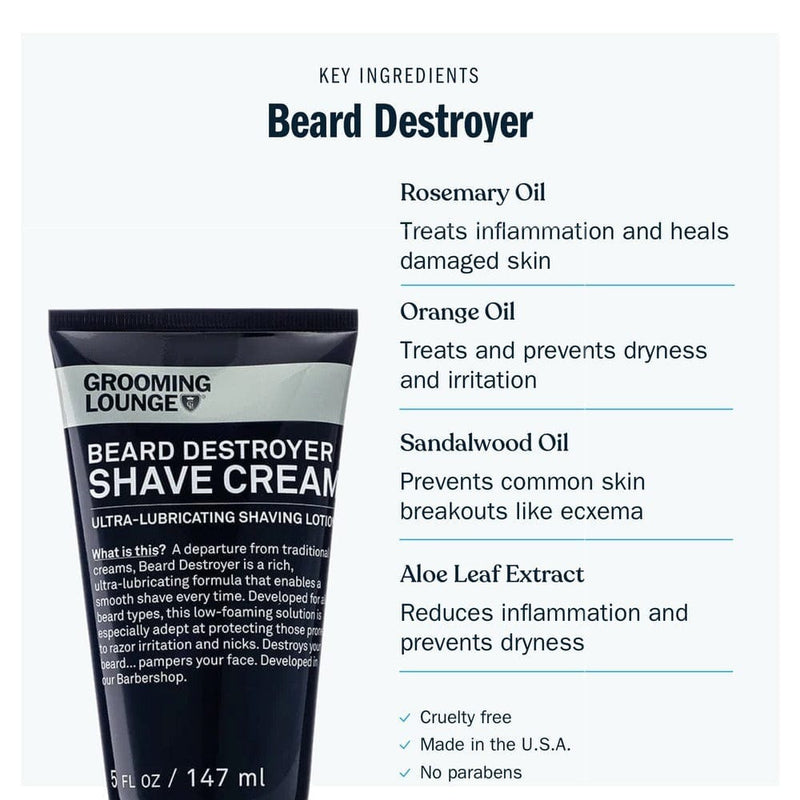 Grooming Lounge Beard Destroyer Shave Cream Shaving Cream Grooming Lounge 