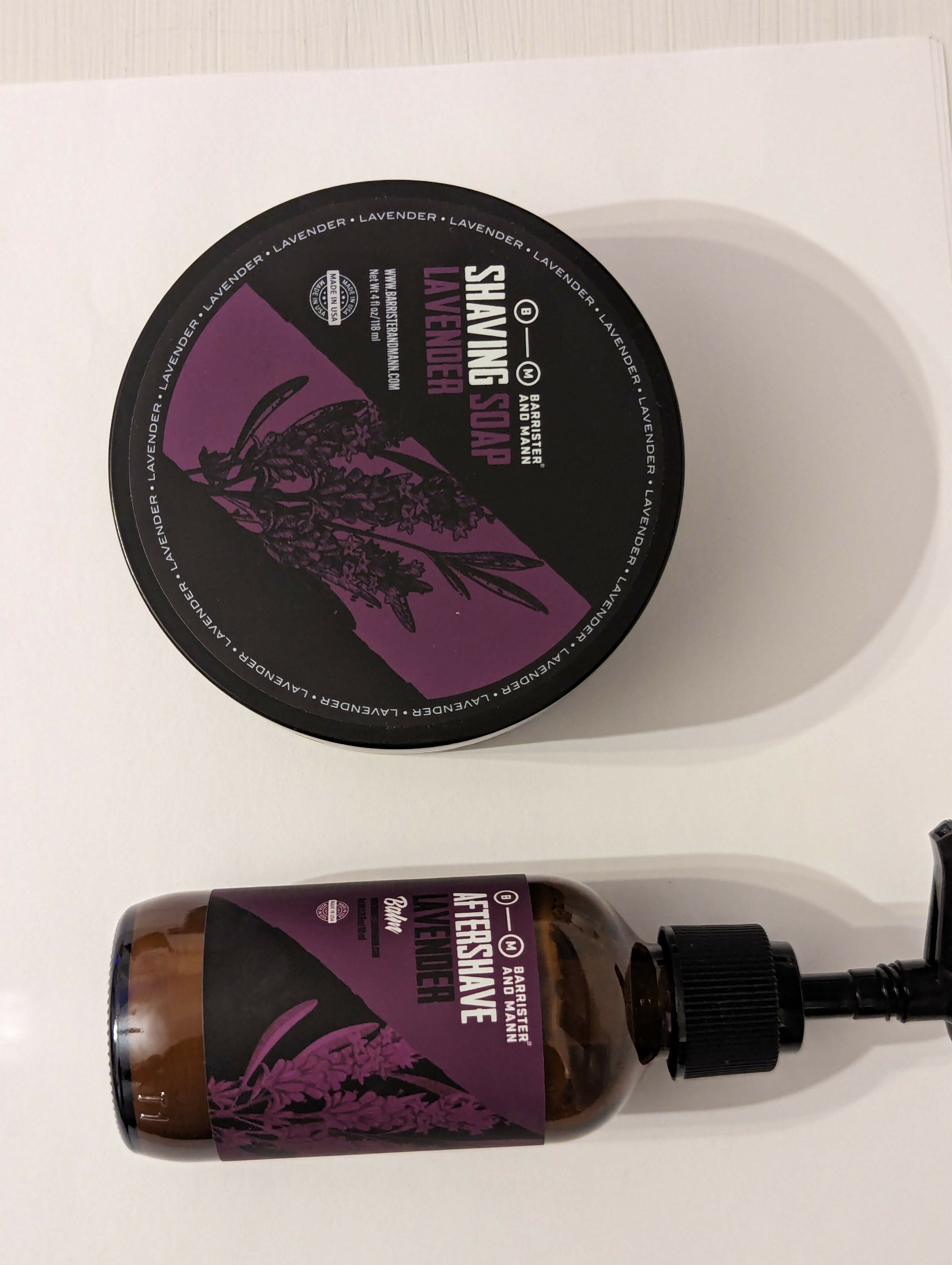 Barrister and Mann Lavender Shaving Soap and Balm Soap and Aftershave Bundle Jojo Zee. 