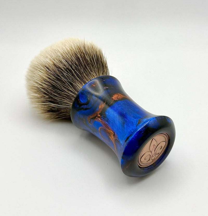 TheCaYuen The “Copper Ore” Two Band badger brush Shaving Brush VoyaK 