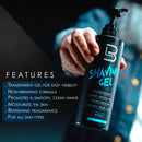 Level 3 Ultra Clear Shaving Gel - Ice Shaving Gel BUYBARBER.COM 