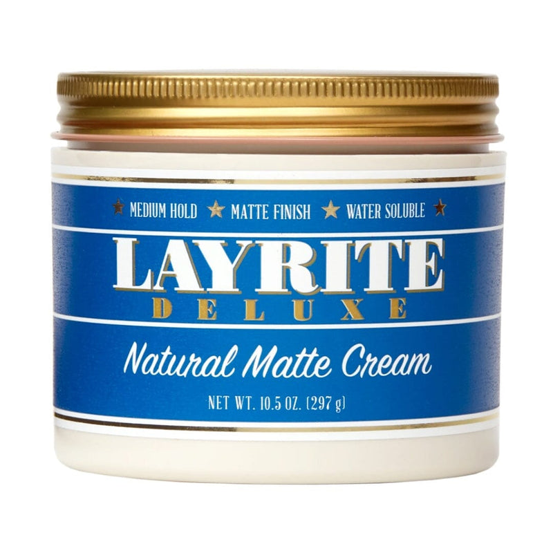 Layrite Natural Matte Cream - 10.5oz Pomades & Hair Clay BUYBARBER.COM 