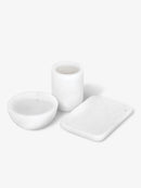 Marble Accessories Set Shaving Bowls and Mugs Supply White Marble 