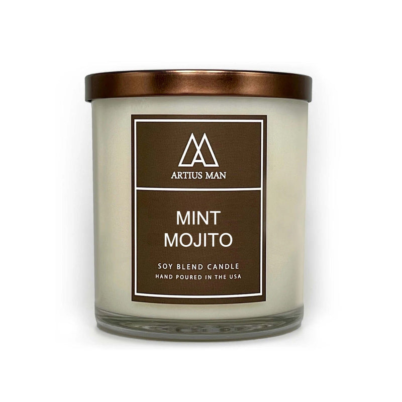 Mint Mojito - Soy Blend - Wood Wick Candle Artius Man 