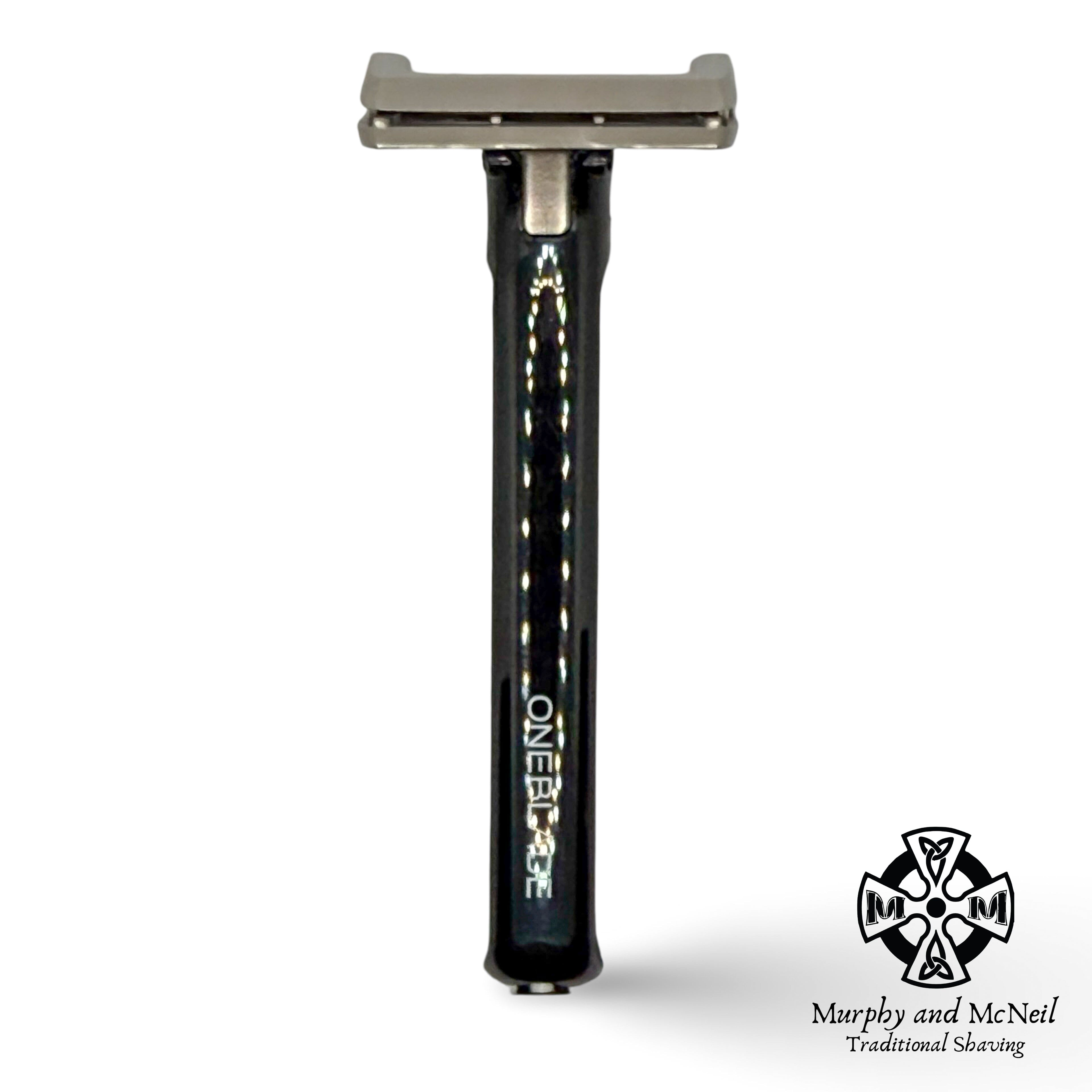 One Razor Blde OneBlade Hybrid Single Edge Safety Razor (Black) - by OneBlade (Used)