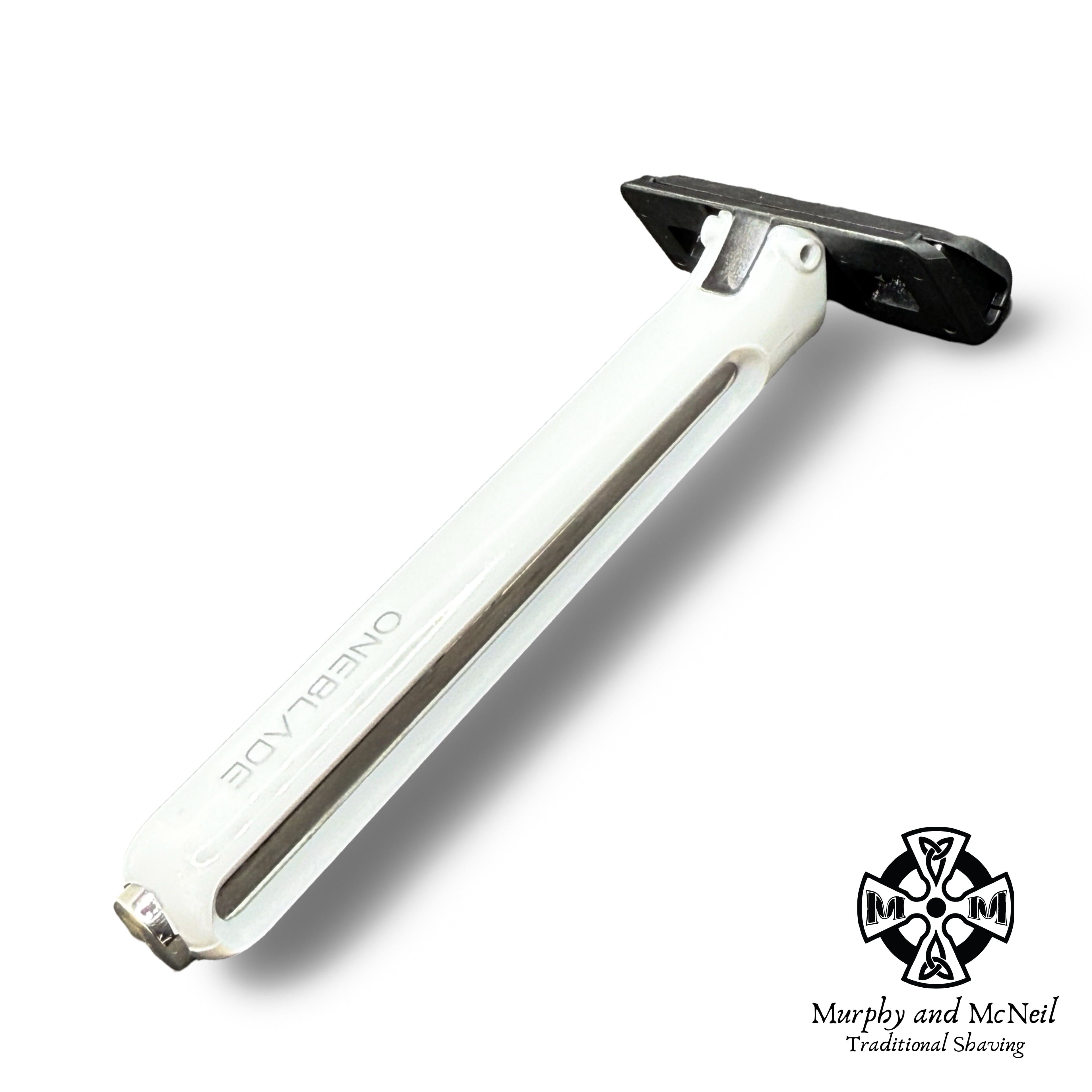 OneBlade Core Single Edge Safety Razor (White) - by OneBlade (Used) Safety Razor MM Consignment (OB) 