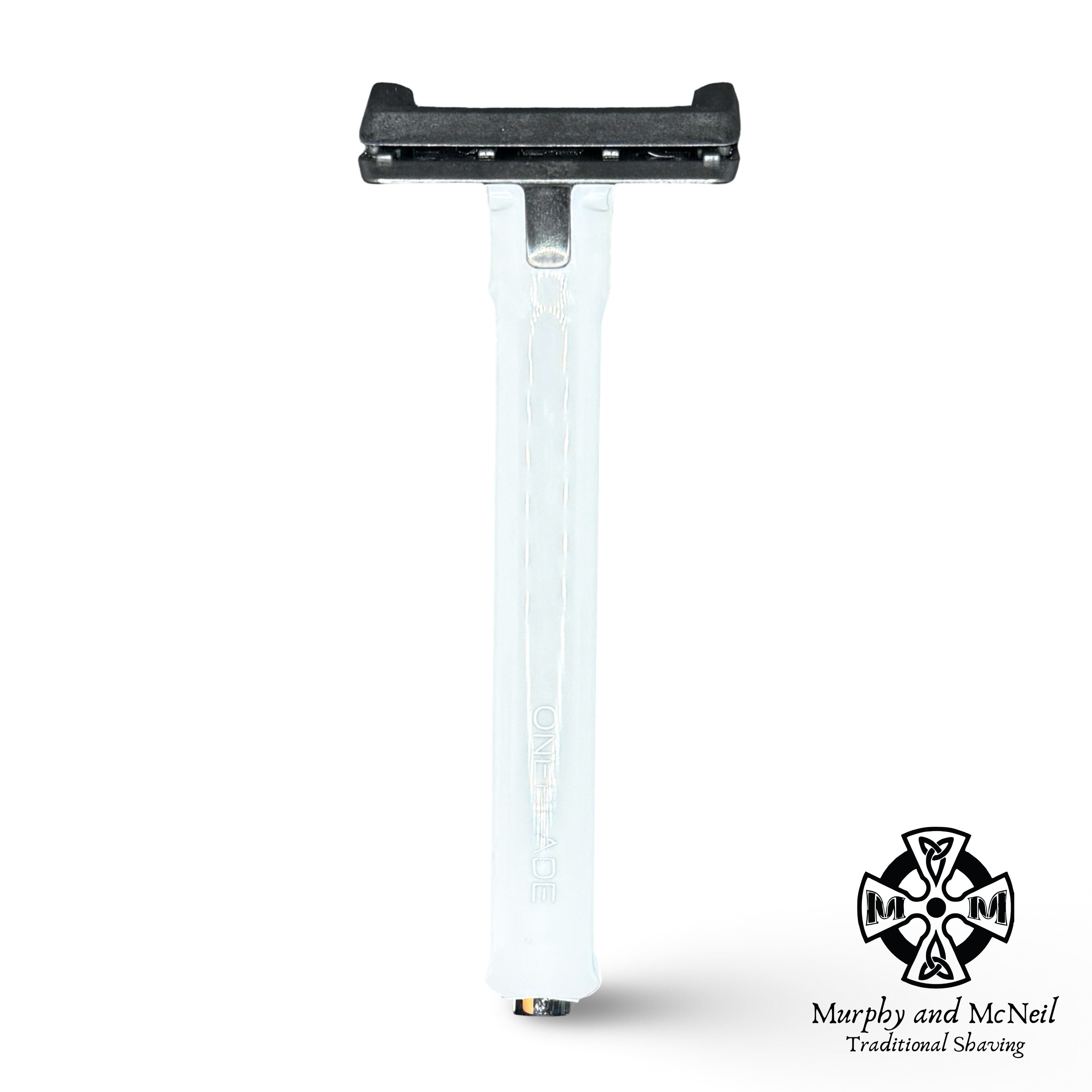 OneBlade Core Single Edge Safety Razor (White) - by OneBlade (Used) Safety Razor MM Consignment (OB) 