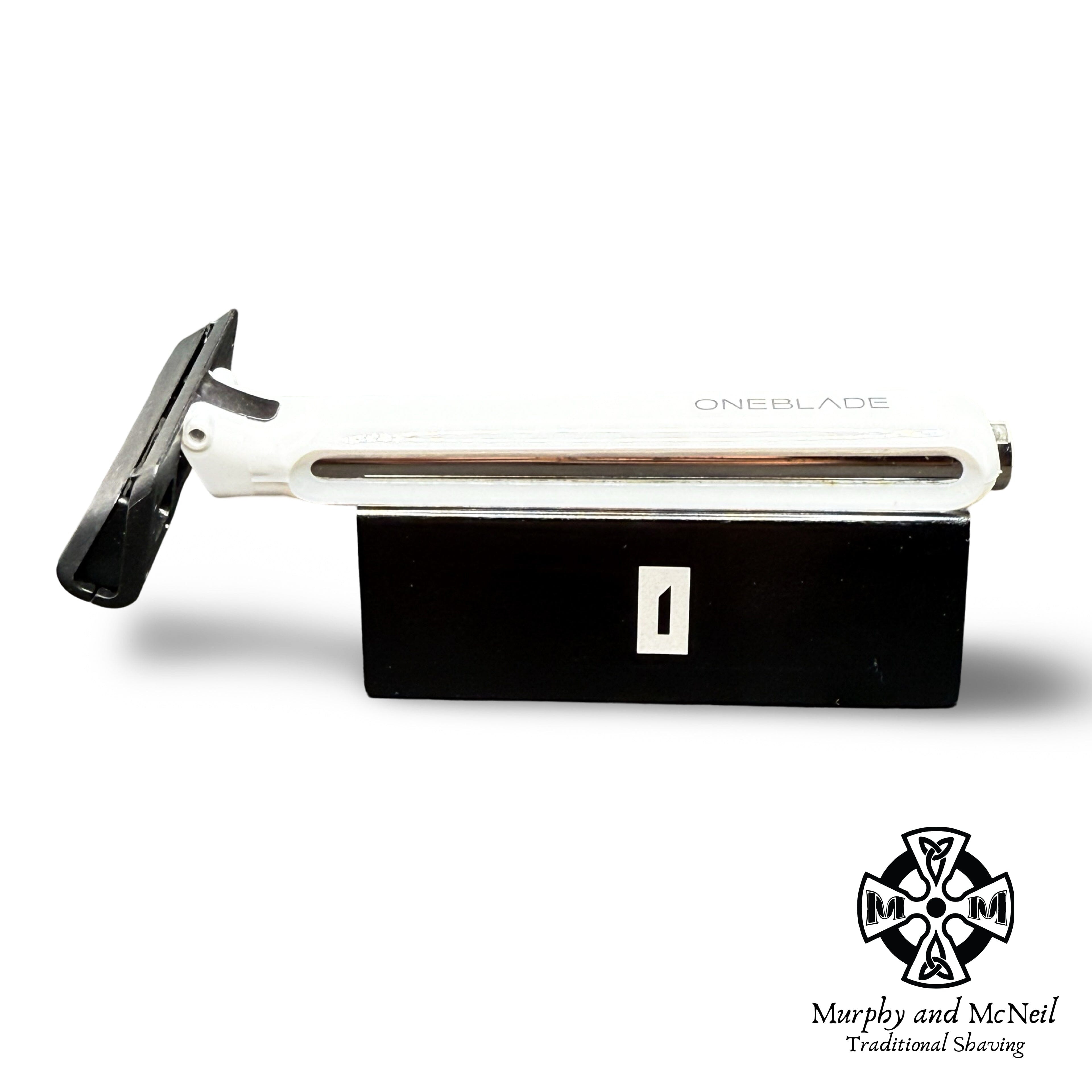OneBlade Core Single Edge Safety Razor (White) - by OneBlade (Used) Safety Razor MM Consignment (OB) 