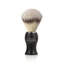 Panther Black Brushed Aluminum Lathering Brush with Synthetic Badger Shaving Brush Antica Barberia Mondial US 