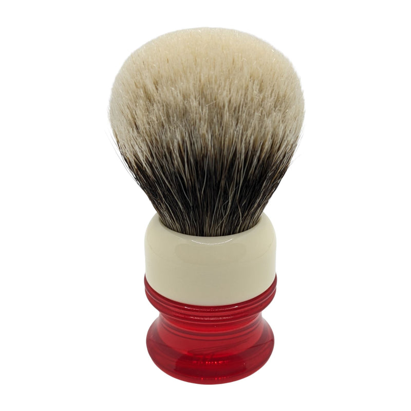 Ivory Red Shaving Brush with 26mm SHD Gealousy Knot (Bulb or Fan) - by AP Shave Co. Shaving Brush Murphy and McNeil Store Bulb 
