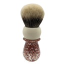 Ivory Rose Gold Flake Shaving Brush with 28mm SHD Gealousy Knot (Bulb or Fan) - by AP Shave Co. Shaving Brush Murphy and McNeil Store Bulb 