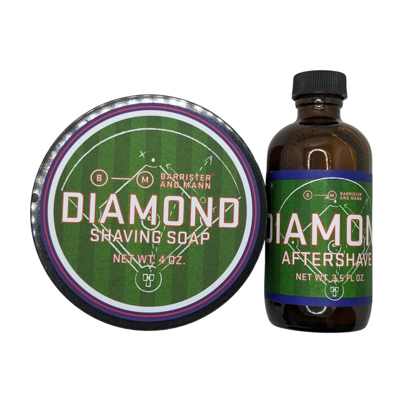 Diamond Shaving Soap (Excelsior) and Splash - by Barrister and Mann (Pre-Owned) Shaving Soap Murphy & McNeil Pre-Owned Shaving 