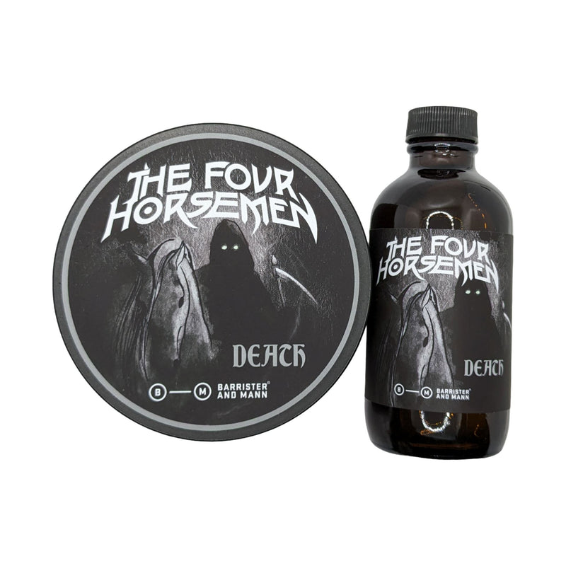 The Four Horsemen: Death Shaving Soap (Omnibus) and Splash - by Barrister and Mann (Pre-Owned) Shaving Soap Murphy & McNeil Pre-Owned Shaving 