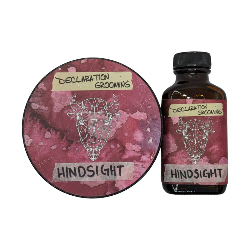 Hindsight Shaving Soap (Milksteak) and Splash - by Declaration Grooming (Pre-Owned) Shaving Cream Murphy & McNeil Pre-Owned Shaving Pink Label 