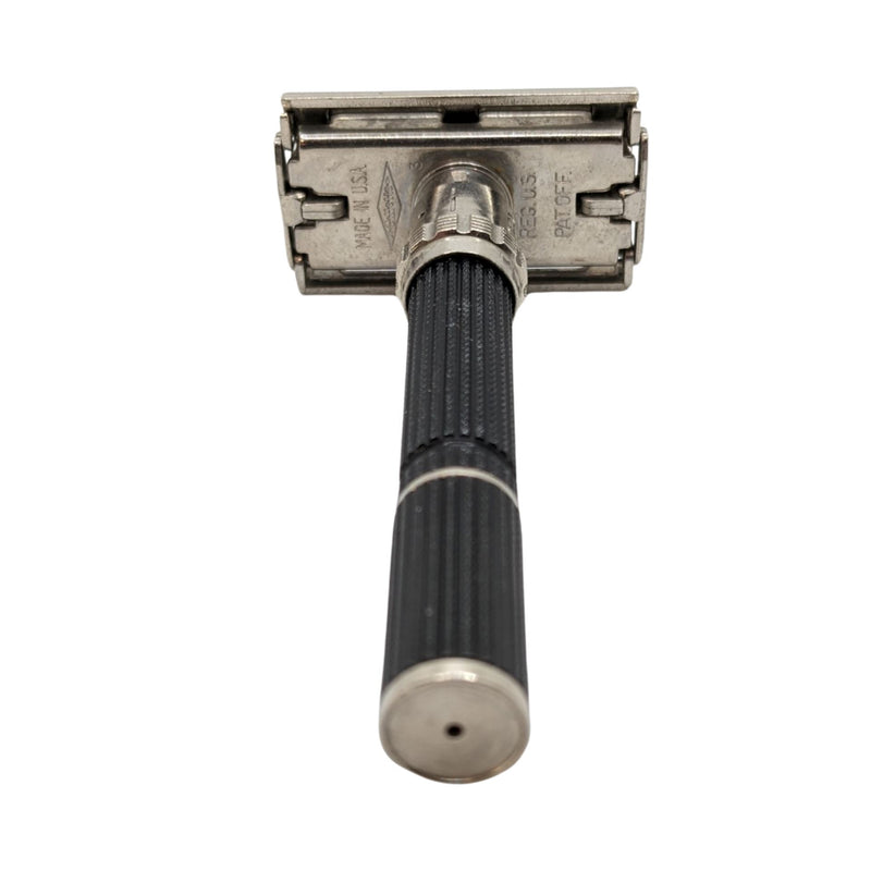 Super Adjustable DE Safety Razor with 2 Platinum Plus Blades - by Gillette (Used) Safety Razor MM Consigns (AH) 