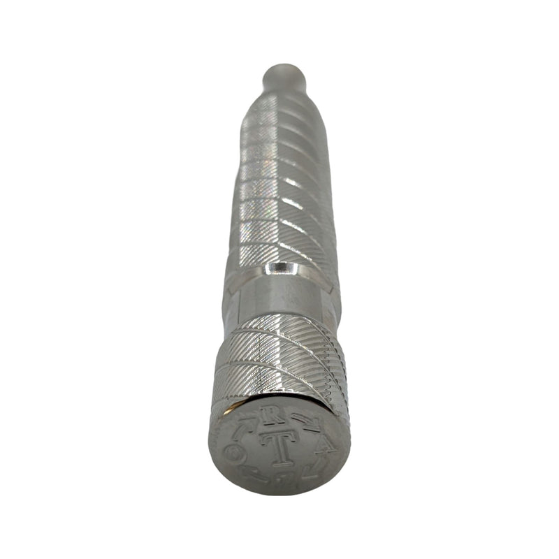 Stainless Steel Short Barber Pole Handle - by Timeless Razor (Pre-Owned) Razors & Razor Blades Murphy & McNeil Pre-Owned Shaving 