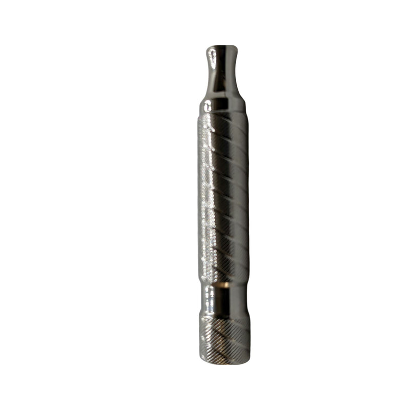 Stainless Steel Short Barber Pole Handle - by Timeless Razor (Pre-Owned) Razors & Razor Blades Murphy & McNeil Pre-Owned Shaving 