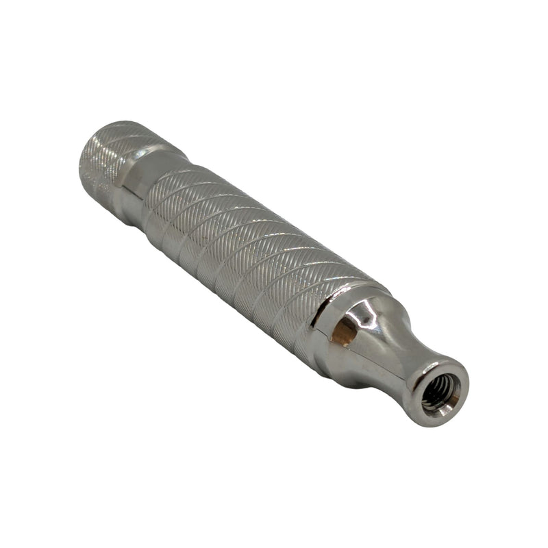 Stainless Steel Short Barber Pole Handle - by Timeless Razor (Pre-Owned) Razors & Razor Blades Murphy & McNeil Pre-Owned Shaving 