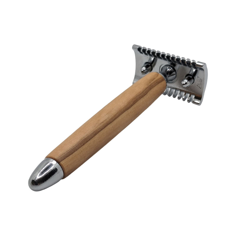 DE Open Comb Safety Razor (Wooden Handle) - by Fatip (Used) Safety Razor MM Consigns (SW) 