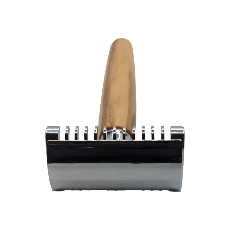 DE Open Comb Safety Razor (Wooden Handle) - by Fatip (Used) Safety Razor MM Consigns (SW) 