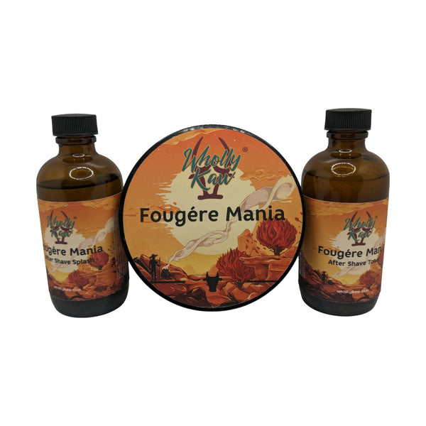 Fougere Mania Shaving Soap (Tallow-Siero), Splash, and Toner - by Wholly Kaw (Used) Shaving Soap MM Consigns (SW) 