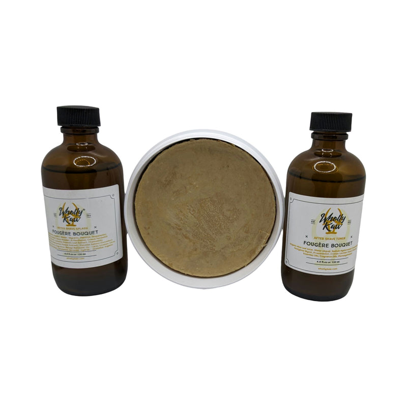 Fougere Bouquet Shaving Soap (Tallow), Splash, and Toner - by Wholly Kaw (Used) Shaving Soap MM Consigns (SW) 