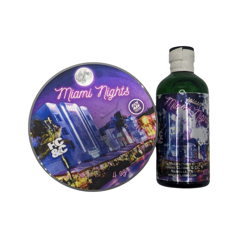 Miami Nights Shaving Soap and Splash (DAMAGED LABEL) - by Hendrix Classics & Co. (Pre-Owned) Shaving Soap Murphy & McNeil Pre-Owned Shaving 
