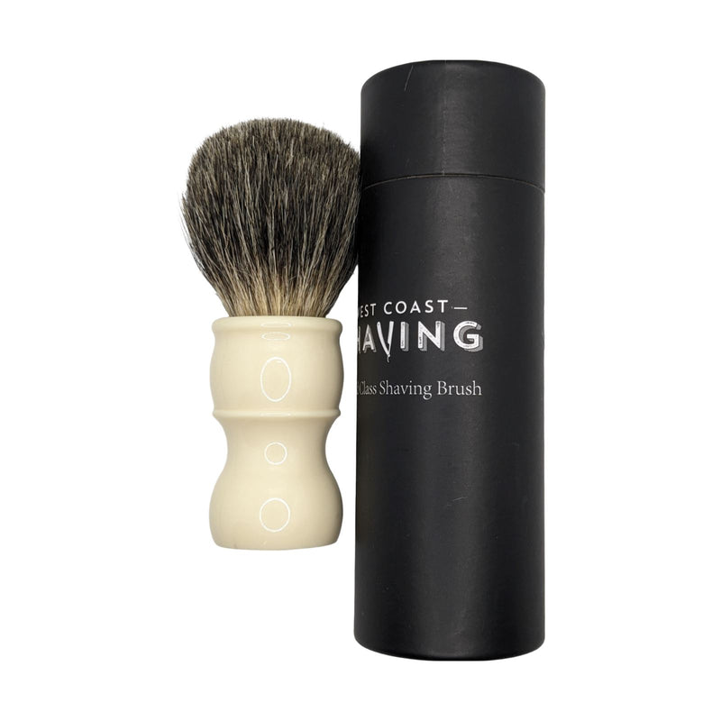 Beacon Pure Badger Shaving Brush (Ivory, 24mm) - by West Coast Shaving (Used) Shaving Brush MM Consigns (SW) 
