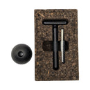 Dark Masamune Razor (Closed & Open Comb) with Stand - by Tatara (Pre-Owned) Safety Razor Murphy & McNeil Pre-Owned Shaving 