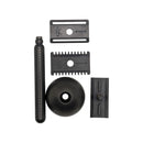 Dark Masamune Razor (Closed & Open Comb) with Stand - by Tatara (Pre-Owned) Safety Razor Murphy & McNeil Pre-Owned Shaving 