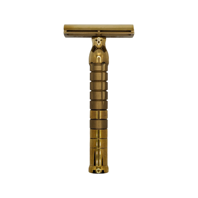 Custom Polish Brass Bayonetta Safety Razor - by The Goodfellas' Smile (Pre-Owned) Safety Razor Murphy & McNeil Pre-Owned Shaving 