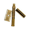 Custom Polish Brass Bayonetta Safety Razor - by The Goodfellas' Smile (Pre-Owned) Safety Razor Murphy & McNeil Pre-Owned Shaving 
